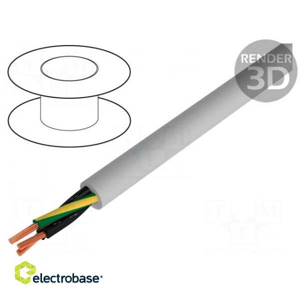 Wire | JZ-500-PUR | 3G0,5mm2 | unshielded | 300/500V | PUR | Cu | stranded