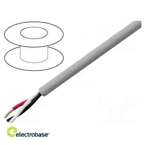 Wire | EcoCable Mini | 3x26AWG | unshielded | 300V | MPPE | 305m | Cu