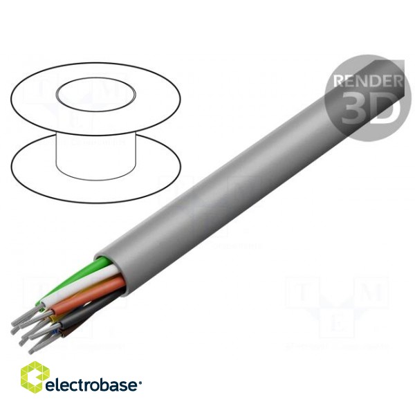 Wire | EcoFlex® | 8x22AWG | unshielded | 600V | 30.5m | Cu | stranded