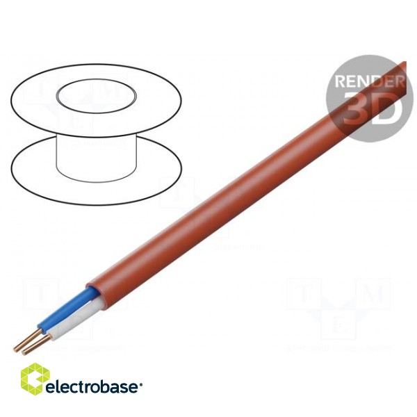 Wire: control cable | HTKSH | 1x2x1.4mm | Insulation: LSZH | Core: Cu