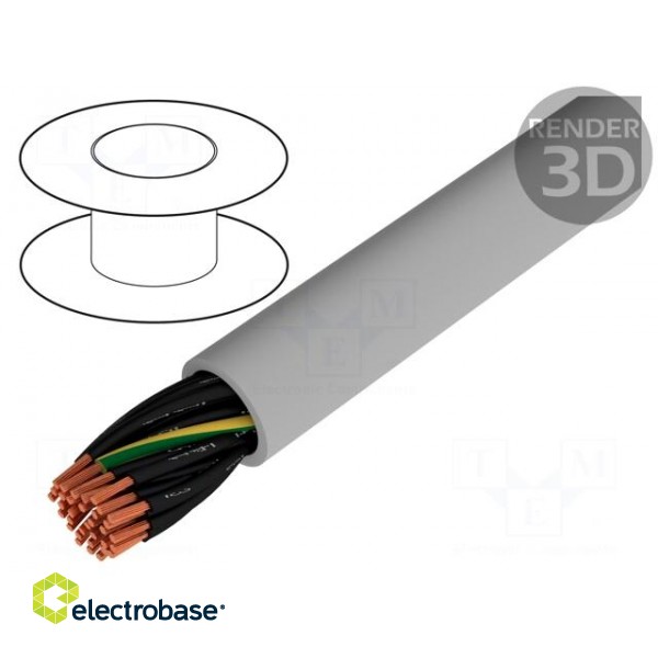Wire | JZ-500 | 34G0,5mm2 | unshielded | 300/500V | PVC | Cu | stranded