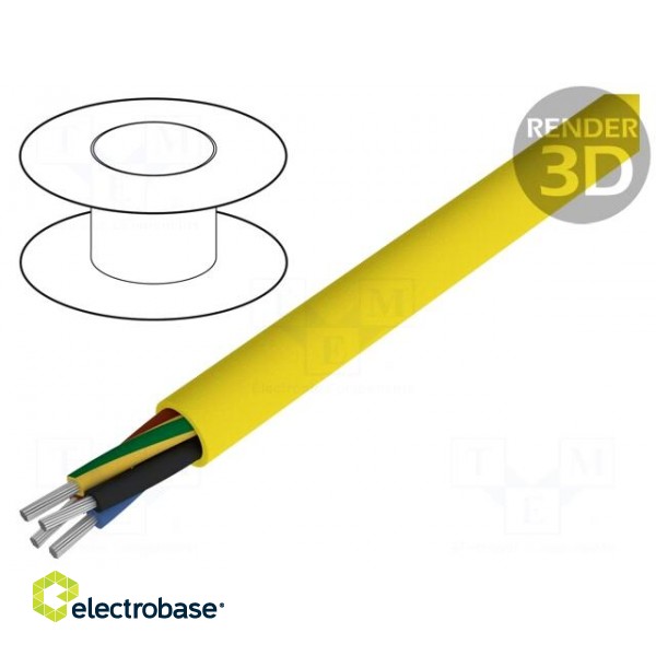 Wire | ÖLFLEX® 540 P | 4G1mm2 | unshielded | 300/500V | PUR | Cu | yellow
