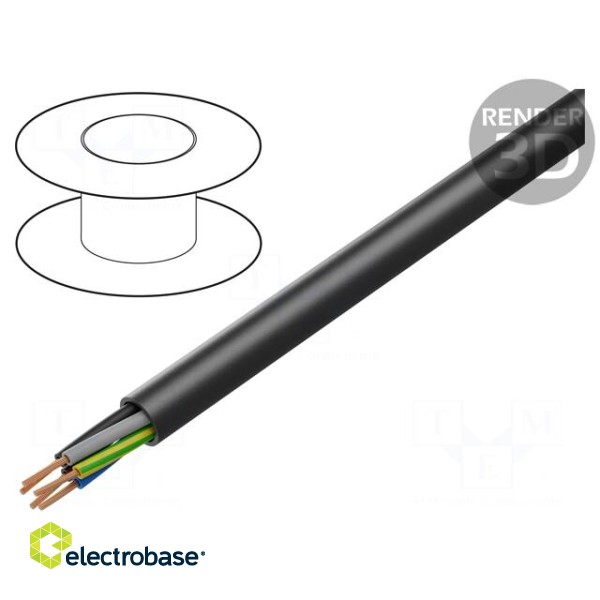 Wire | ÖLFLEX® ROBUST 200 | 5G1mm2 | unshielded | 450V,750V | Cu | black