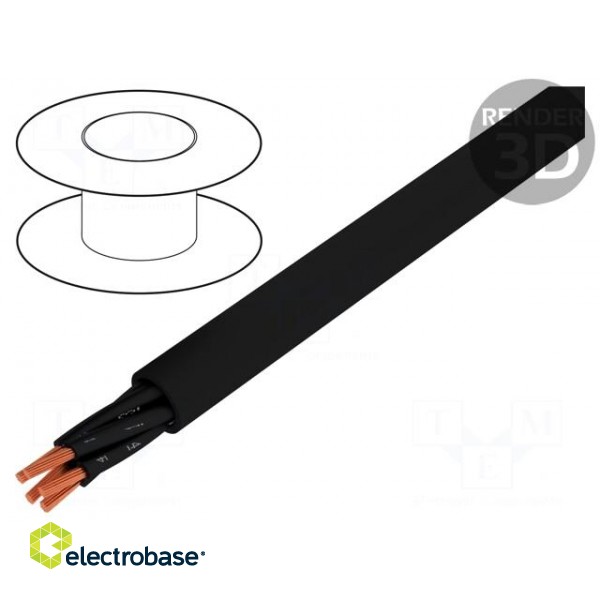 Wire | OZ-500-BK | 5x0,75mm2 | unshielded | 300/500V | PVC | Cu | stranded