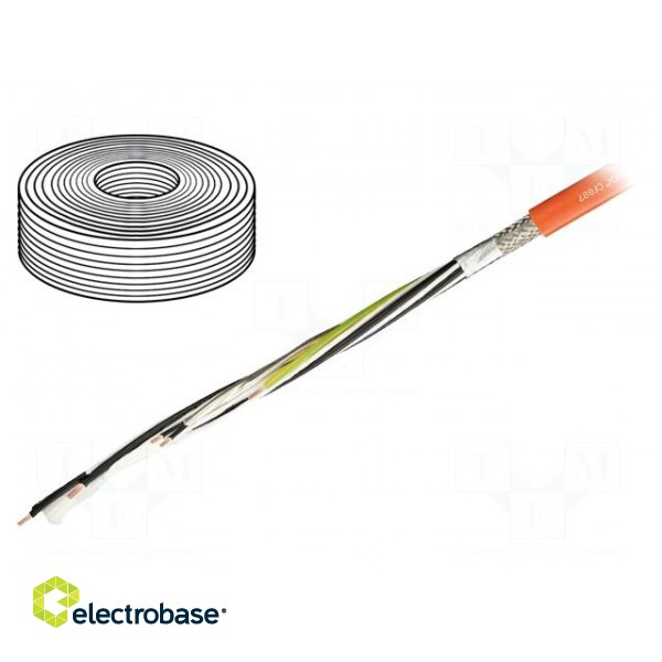 Wire: control cable | chainflex® CF887,hybrid | orange | stranded