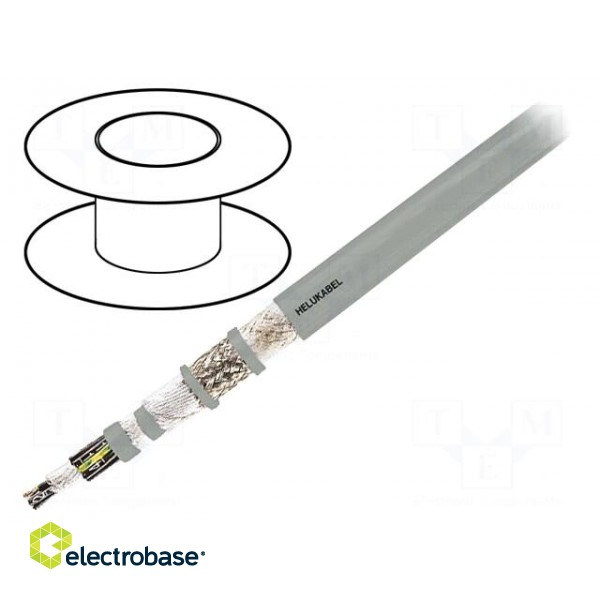 Wire: control cable | MULTIFLEX 512®-C-PUR | 7G1mm2 | PUR | grey | Cu