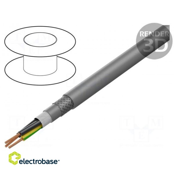 Wire: control cable | ÖLFLEX® FD CLASSIC 810 CP | 3G0.5mm2 | grey