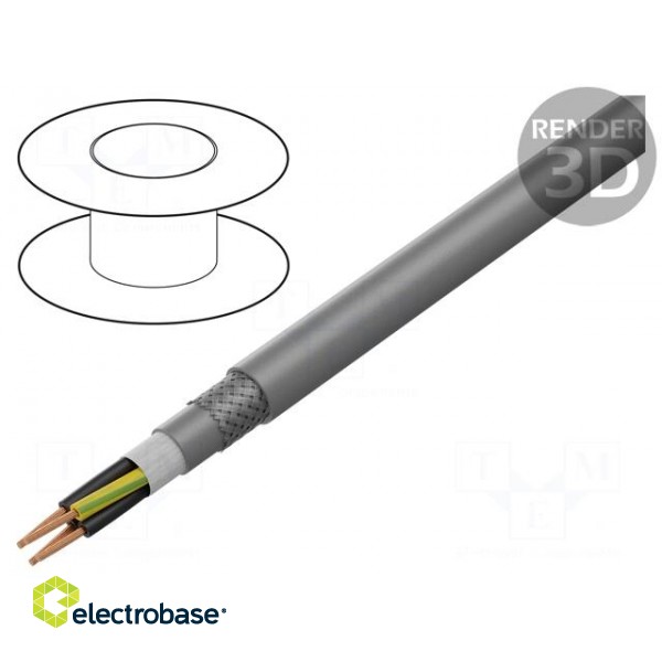 Wire: control cable | ÖLFLEX® FD CLASSIC 810 CP | 4G2.5mm2 | grey