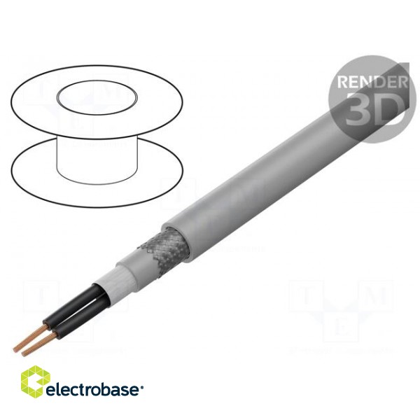 Wire: control cable | ÖLFLEX® FD CLASSIC 810 CY | 2x1mm2 | grey