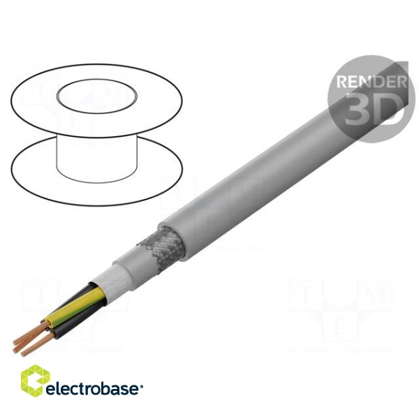 Wire: control cable | ÖLFLEX® FD CLASSIC 810 CY | 3G1.5mm2 | grey