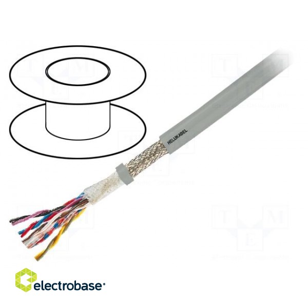 Wire: control cable | SUPER-PAAR-TRONIC-C-PUR | 1x2x0.75mm2 | grey