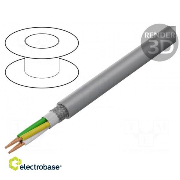 Wire: control cable | SUPERTRONIC® 310-C-PVC | 4x0.25mm2 | grey