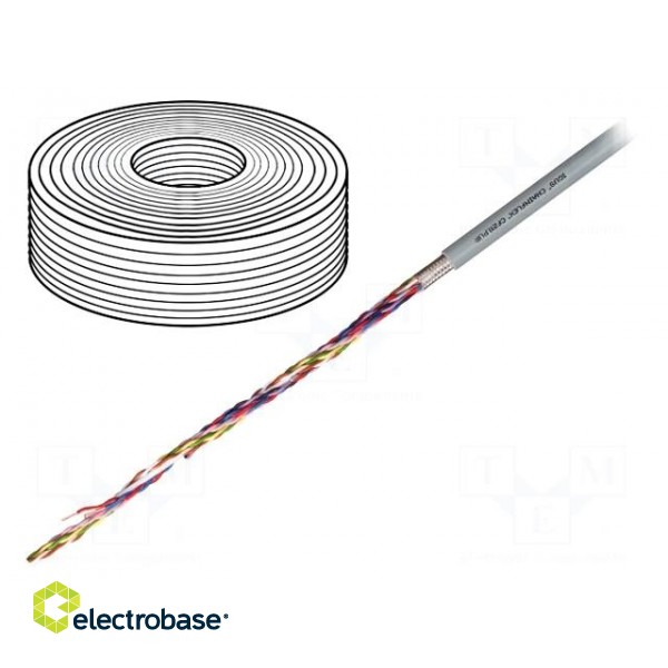 Wire: data transmission | chainflex® CF211.PUR | 3x2x0.5mm2 | grey