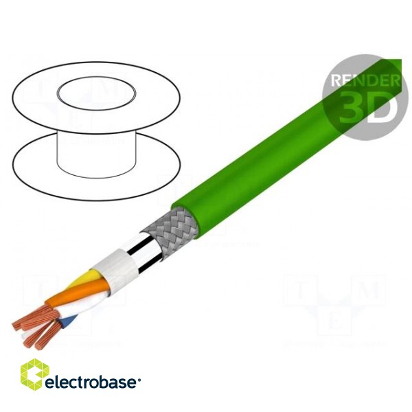 Wire: data transmission | chainflex® CF888 | 4x0,38mm2 | PVC | green