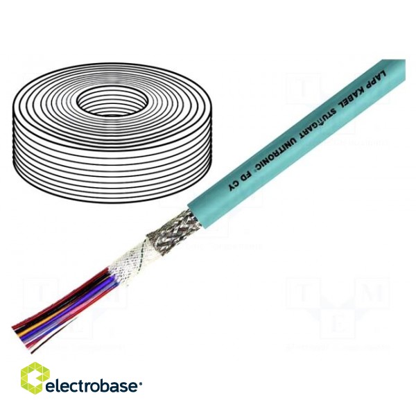 Wire: data transmission | UNITRONIC® FD CY | 10x0.14mm2 | grey | Cu