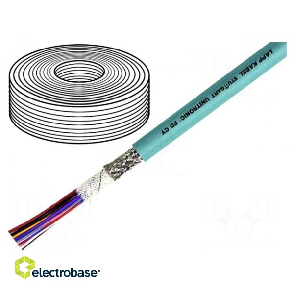 Wire: data transmission | UNITRONIC® FD CY | 7x0.14mm2 | grey | Cu