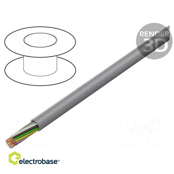 Wire: control cable | chainflex® CF130.UL | 20x0.25mm2 | PVC | grey