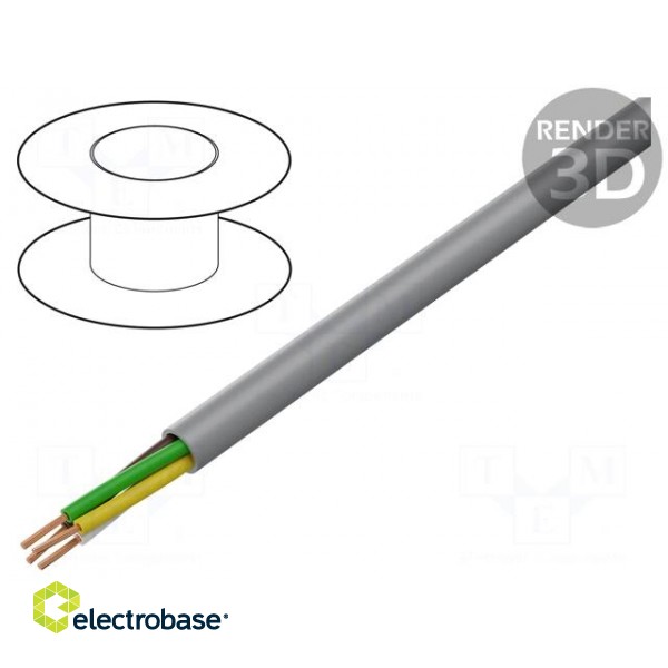 Wire: control cable | chainflex® CF130.UL | 4G0.75mm2 | PVC | grey