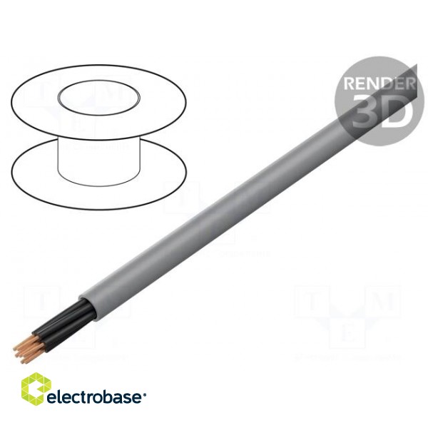 Wire: control cable | chainflex® CF130.UL | 7G1mm2 | PVC | grey | Cu