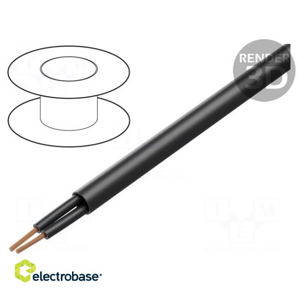 Wire | ÖLFLEX® CLASSIC 110 BK | 2x1mm2 | unshielded | 300V,500V | Cu