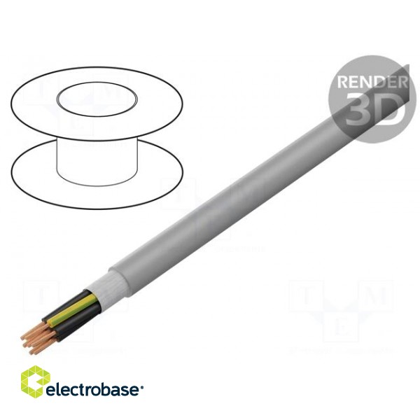 Wire: control cable | ÖLFLEX® FD 855 P | 7G0.5mm2 | PUR | grey | Cu