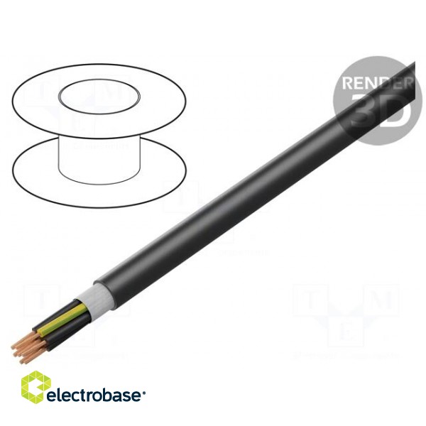 Wire: control cable | ÖLFLEX® FD 891 | 3G0.75mm2 | PVC | black | Cu