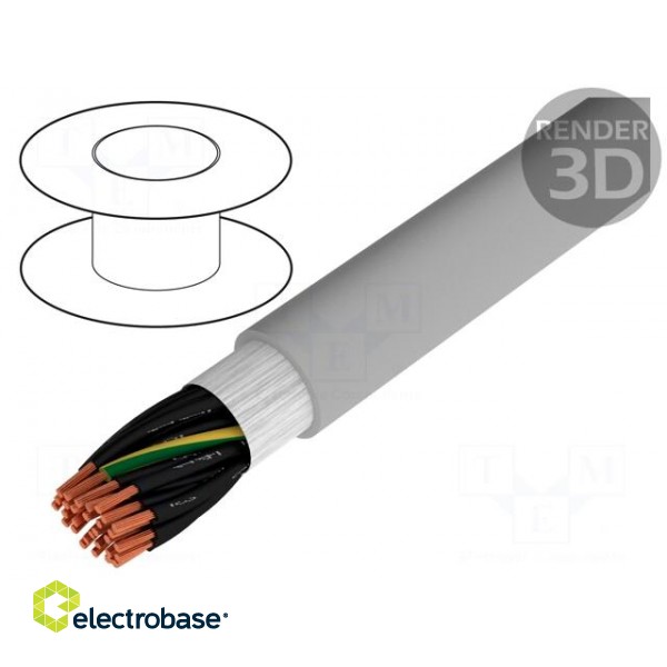 Wire: control cable | ÖLFLEX® FD CLASSIC 810 | 50G0.5mm2 | PVC | grey