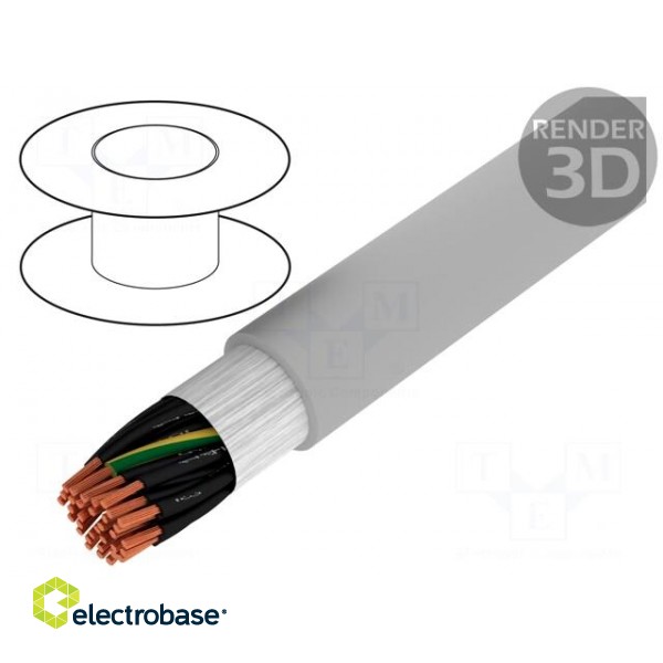 Wire: control cable | ÖLFLEX® FD CLASSIC 810 | 34G1mm2 | PVC | grey