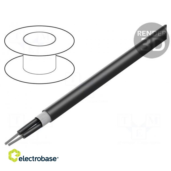 Wire: control cable | ÖLFLEX® ROBUST FD | 2x0.75mm2 | black | 6.4mm