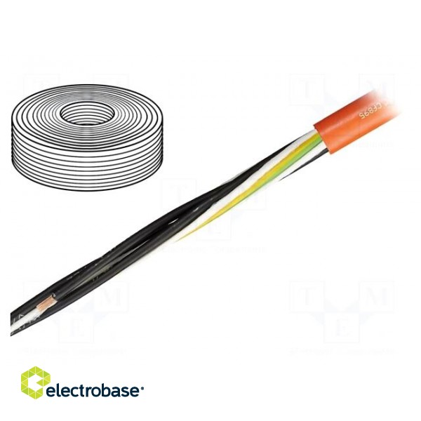 Wire: motor | chainflex® CF895 | 4G1.5mm2 | PUR | orange | stranded | Cu