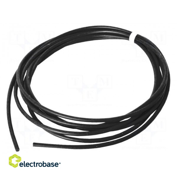 Wire | stranded | Cu | silicone | black | 200°C | 600V | 3m | 14AWG | elastic image 2