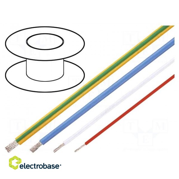 Wire | HELUTHERM® 145 | 1x6mm2 | stranded | Cu | PO | red | -55÷145°C
