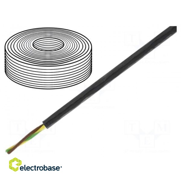 Wire | ÖLFLEX® HEAT 260 MC | stranded | Cu | 4G0,75mm2 | PTFE | black