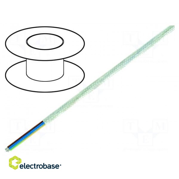 Wire | ÖLFLEX® HEAT 350 MC | stranded | Cu | 2x1mm2 | fiberglass | white