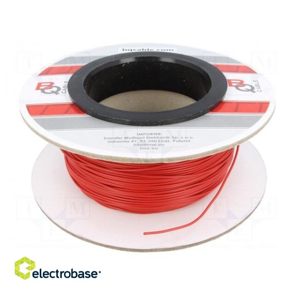 Wire | FLRYW-B | stranded | Cu | 0.35mm2 | PVC | red | 60V | 100m | Class: 5 image 2