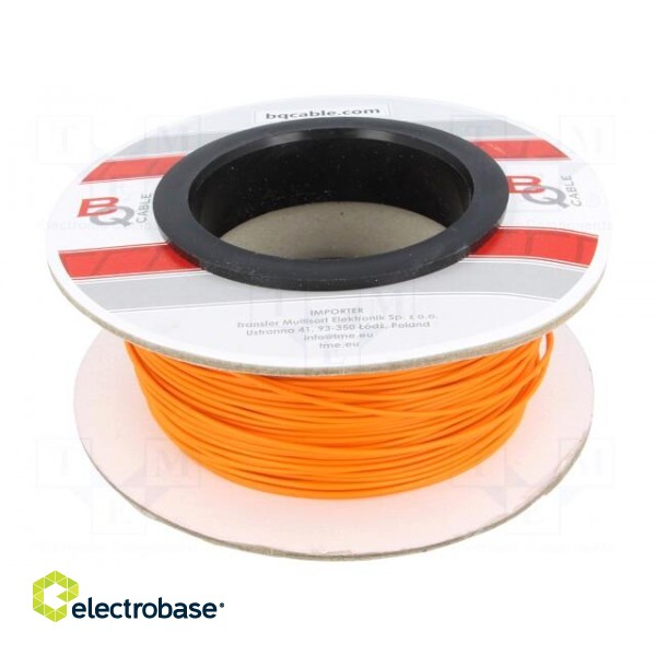 Wire | FLRYW-B | 1x0.5mm2 | stranded | Cu | PVC | orange | 60V | 100m image 2