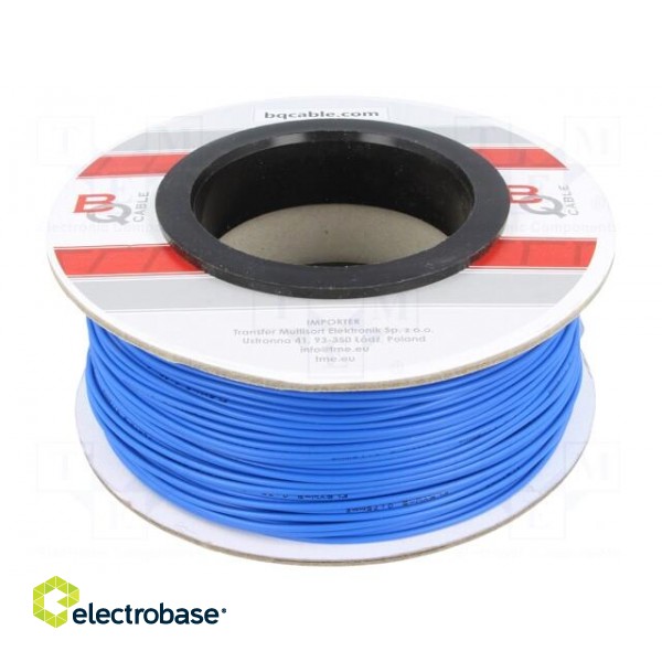 Wire | FLRYW-B | stranded | Cu | 0.75mm2 | PVC | blue | 60V | 100m | Class: 5 image 2