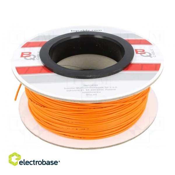 Wire | FLRYW-B | stranded | Cu | 0.75mm2 | PVC | orange | 60V | 100m | Class: 5 paveikslėlis 2