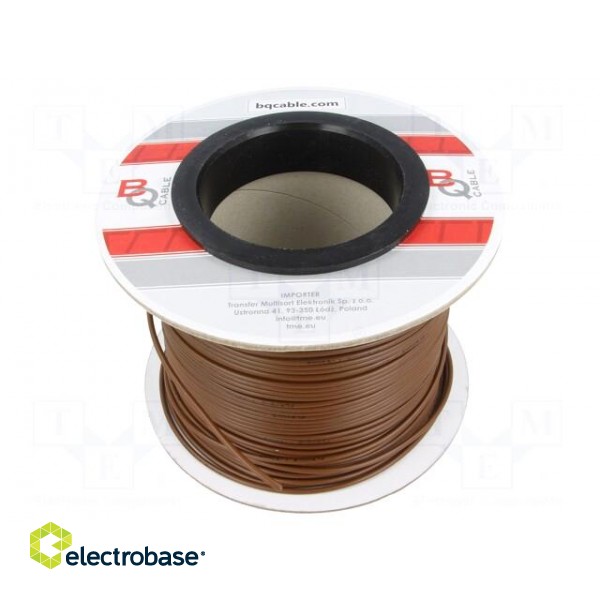 Wire | FLRYW-B | stranded | Cu | 1.5mm2 | PVC | brown | 60V | 100m | Class: 5 image 2
