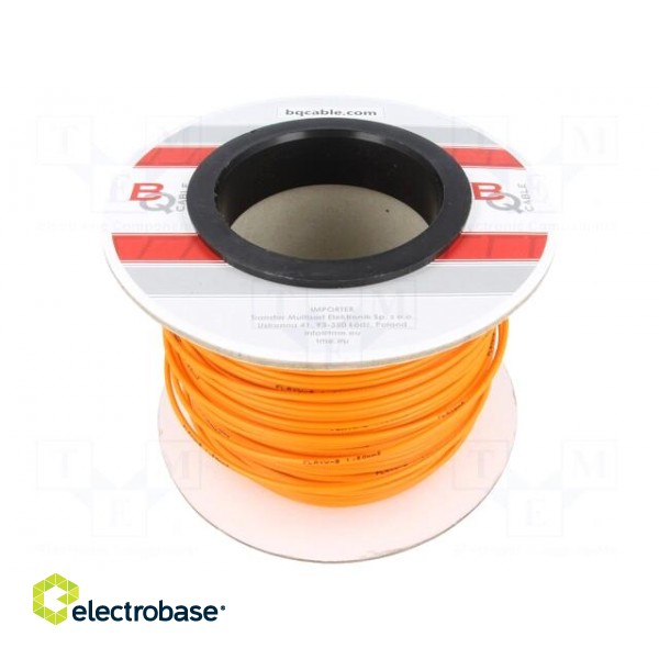 Wire | FLRYW-B | stranded | Cu | 1.5mm2 | PVC | orange | 60V | 100m | Class: 5 paveikslėlis 2