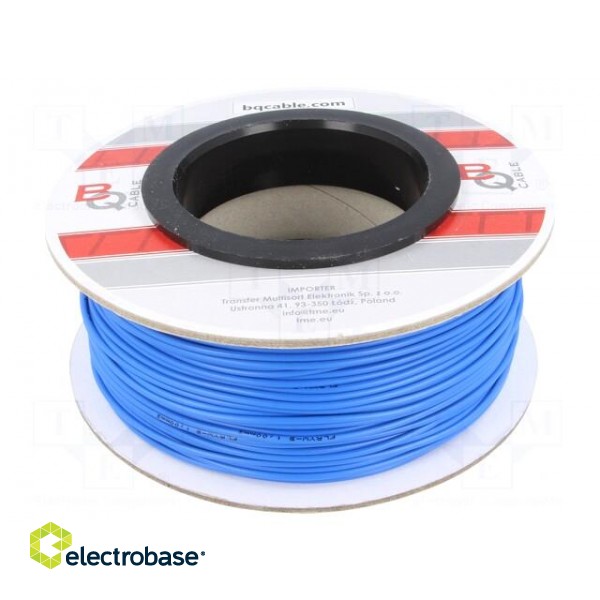 Wire | FLRYW-B | stranded | Cu | 1mm2 | PVC | blue | 60V | 100m | Class: 5 image 2