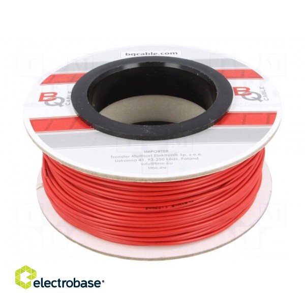 Wire | FLRYW-B | stranded | Cu | 1mm2 | PVC | red | 60V | 100m | Class: 5 | 2.1mm paveikslėlis 2