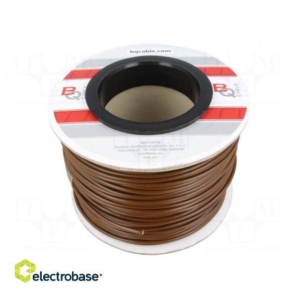 Wire | FLRYW-B | 1x2.5mm2 | stranded | Cu | PVC | brown | 60V | 100m | Class: 5 image 2
