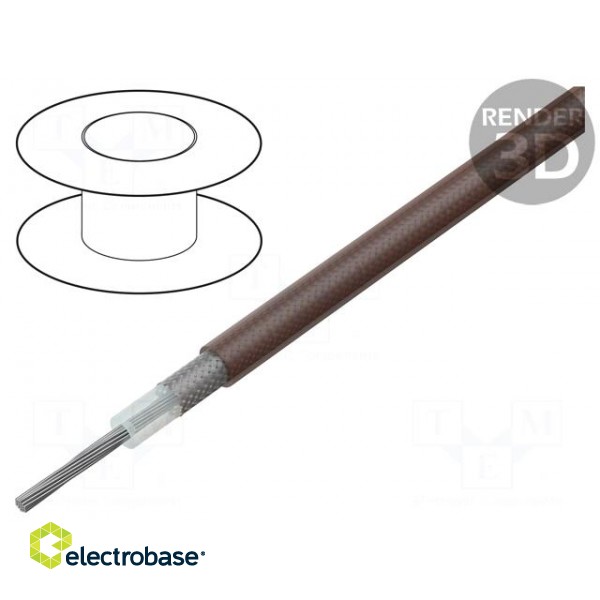 Wire: coaxial | RG179BU | stranded | CCS | FEP | white | 100m | 2.5mm