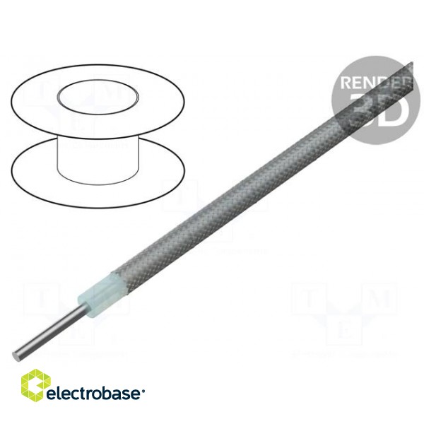 Wire: coaxial | Semi Flex 141 | solid | Cu | 3.58mm