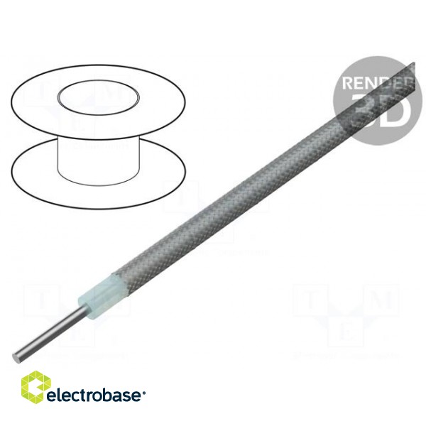 Wire: coaxial | Semi Flex 250 | solid | Cu | 6.35mm