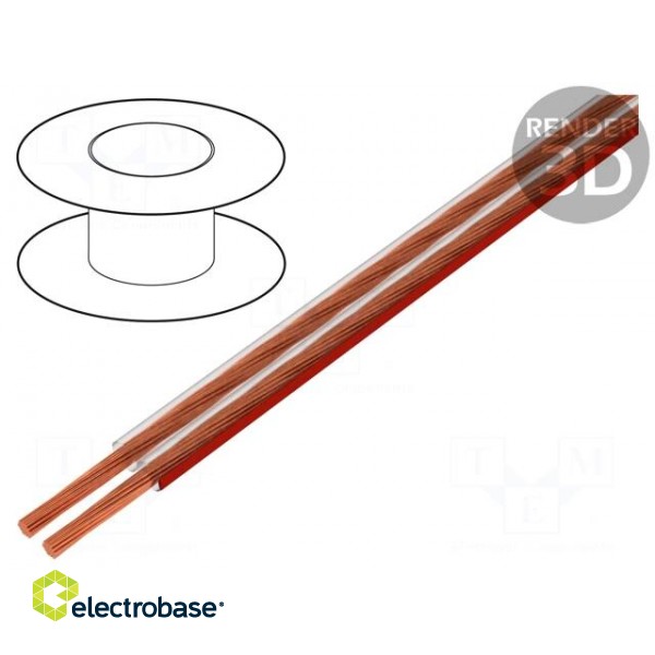 Wire: loudspeaker cable | HELUSOUND® | 2x6mm2 | stranded | Cu | PVC