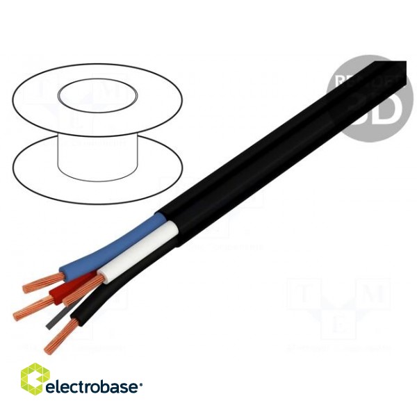 Wire: loudspeaker cable | HELUSOUND® 500 | 4x2.5mm2 | stranded | Cu