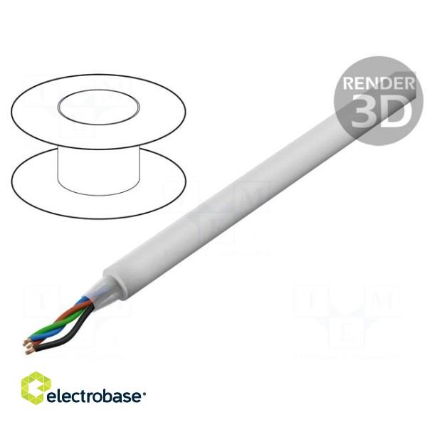 Wire: assembly | Core: stranded | 3x0,35mm2+1x0,5mm2 | -20÷70°C | 49V