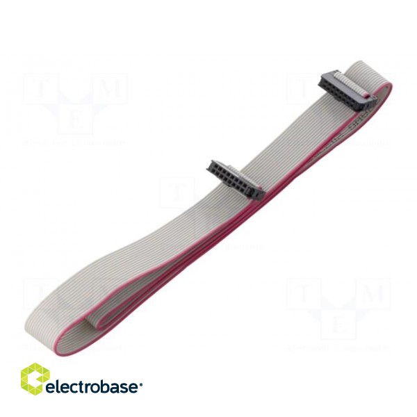 Ribbon cable with IDC connectors | Cable ph: 1mm | 0.6m | 16x28AWG